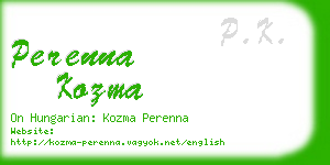 perenna kozma business card